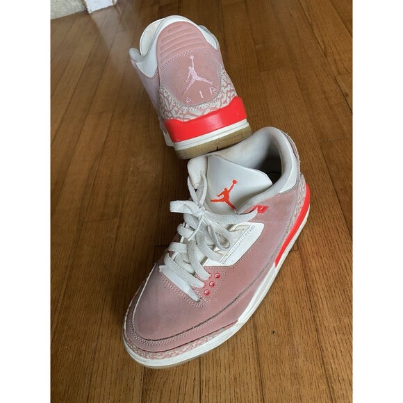 Air Jordan 3 Women's Sneakers Retro Rust Soft Pink, Size 7W/5.5M, CK9246-600 - Picture 9 of 10